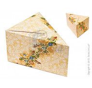 Коробка для одного кусочка торта, печенья или других десертов "Орнамент"  150х110х90 мм фото цена